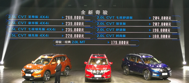 2017款日產(chǎn)奇駿上市 售17.98-26.88萬